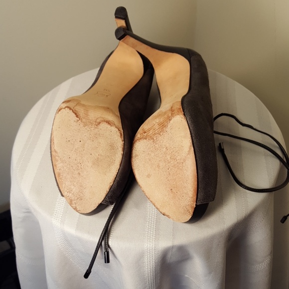 Talbots Erica Suede Lace Up Bootie (Gray) - Picture 5 of 5